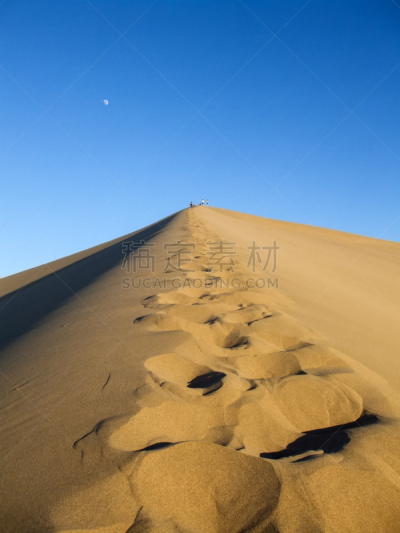 沙丘,中国,向芳,敦煌,甘肃省,丝绸之路,垂直画幅,天空,沙子,无人