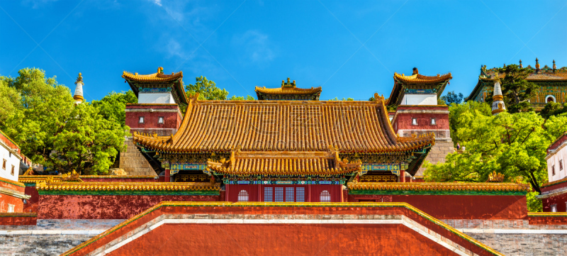 四个物体,北京,非凡的,寺庙,颐和园,桑耶寺,满族,寺院,古老的,古董