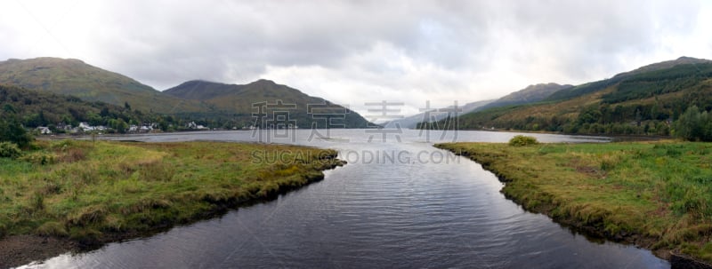 赫隆,阿尔卑斯,海湾,自然,水,水平画幅,地形,山,无人,全景