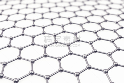 三维图形,原子,石墨烯,纳米技术,背景聚焦,绘画插图,未来,水平画幅,形状,装管