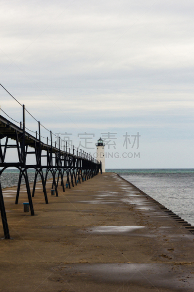 Manistee Pier Lake Michigan