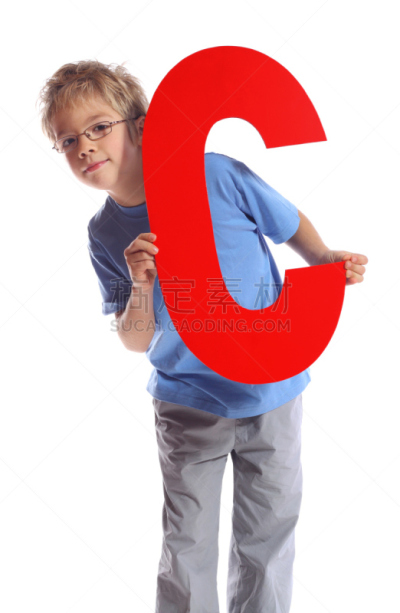 英文字母c,信函,男孩,垂直画幅,学龄前,字母,幸福,字母表次序,可爱的,蓝色