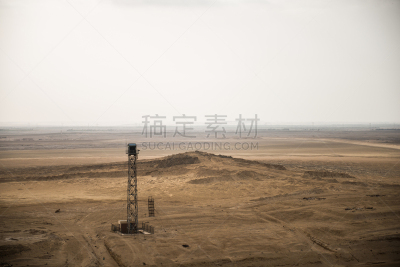 苏伊士运河,苏伊兹,红海,天空,新的,水平画幅,沙子,无人,运河,埃及
