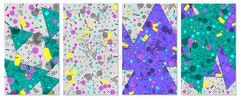 彩色背景,式样,抽象,波普风,可爱的,纹理效果,几何形状,纺织品,1990年-1999年,简单