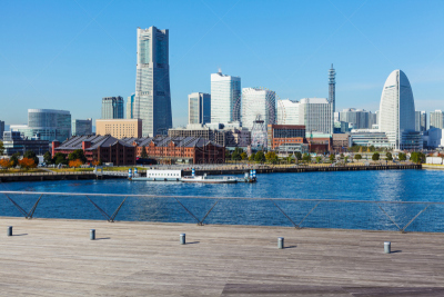 城市天际线,横滨,留白,水平画幅,建筑,无人,日本,城市生活,建筑外部,户外