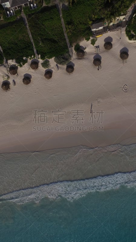 巴哈马国,无人机,海滩,天线,垂直画幅,海滩小屋,图像,海洋,海浪,海港岛