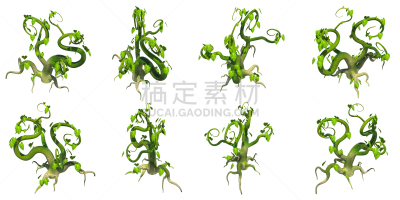 三维图形,攀缘植物,高大的,幻想,风景,角度,常春藤,清新,一个物体,环境