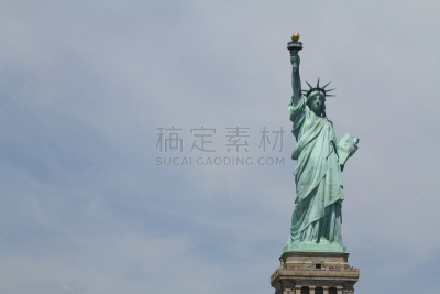 纽约,自由女神像,埃利斯岛,纪念碑,水平画幅,无人,符号,自由,都市风景,人的脸部