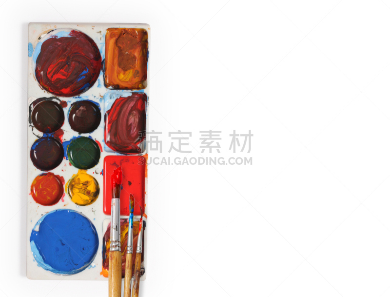 画笔,湿,一个物体,美术工艺,艺术家,橙色,肮脏的,涂料,装饰物,设备用品