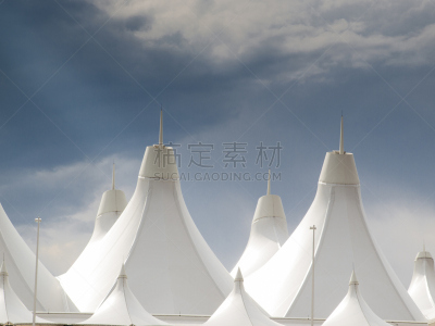 科罗拉多国际机场,玻璃丝,自然,天空,水平画幅,无人,蓝色,中央大厅,户外,现代