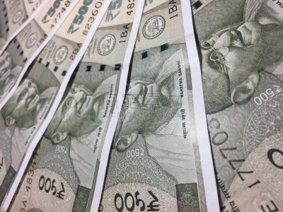 500米,印度储备银行,圣雄甘地,中央银行,水平画幅,无人,金融,金融和经济,税,印度