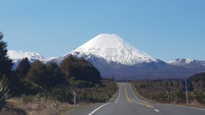 新西兰,瑙鲁赫伊山,雪,著名景点,自然美,春天,岩石,户外,天空,山谷