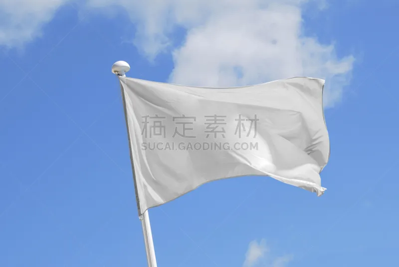 白旗 木桩 概念象征 空白的 方向标 平原 传统 白色图片素材下载 稿定素材