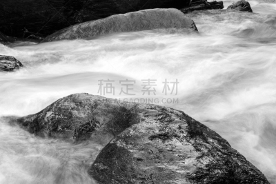 瀑布,黑白图片,Canaima,自然,水平画幅,国内著名景点,河流,户外,摄影,落下