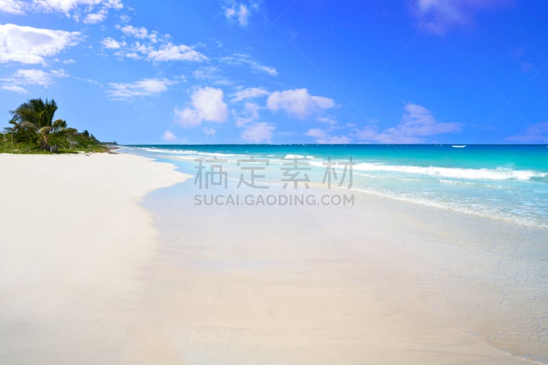 科斯塔玛雅,海滩,玛哈维,加勒比海地区,水,天空,水平画幅,云,沙子,无人