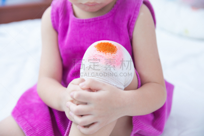 童年,儿童,膝,绷带,身体受伤,急救包,水平画幅,瘀伤,痛苦,复古风格