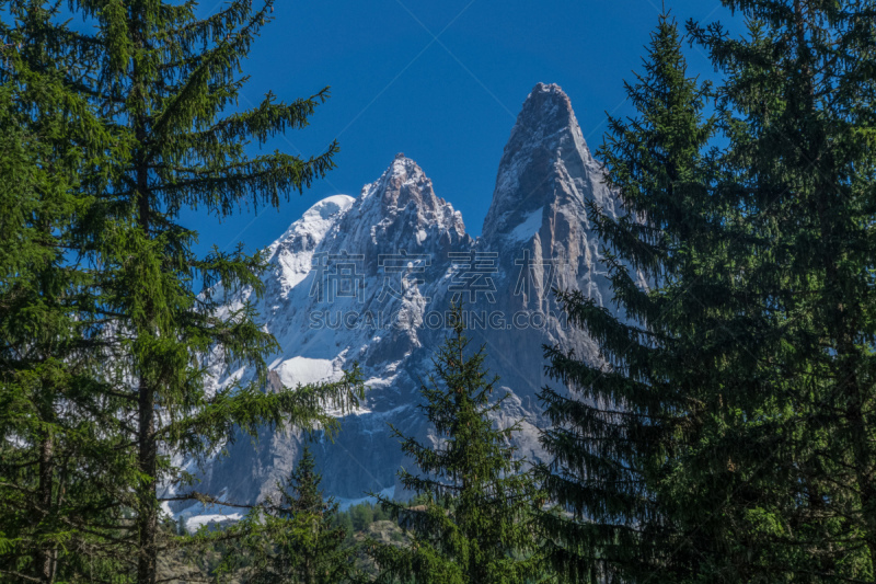 法国,米迪德鲁峰,霞慕尼峰,霞慕尼,上萨瓦,水平画幅,山,阿尔卑斯山脉,无人,户外