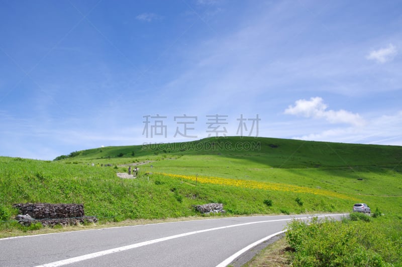 雾峰高原,venus line,度假胜地,水平画幅,长野县,千野,无人,路,夏天,户外