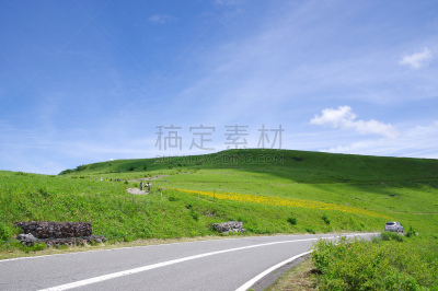 雾峰高原,venus line,度假胜地,水平画幅,长野县,千野,无人,路,夏天,户外