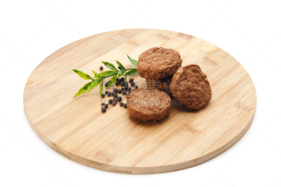 盘子,烤的,球体,木制,肉末,小的,饮食,早餐,水平画幅,无人