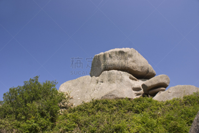 岩层,花岗岩,粉色,海岸线,阿摩尔滨海省,水平画幅,岩石,彩色图片,无人,摄影