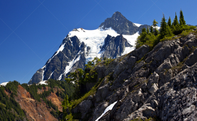 舒克森山,华盛顿州,特写,锐角,自然,水平画幅,地形,岩石,雪,冰河