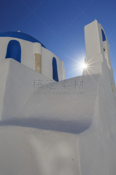 ios,岛,垂直画幅,建筑,无人,乡村,传统,欧洲,古老的