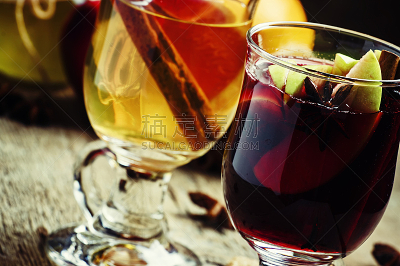 葡萄酒,干的,红色,热,白色,热甜红酒,巧克力糖皮,褐色,芳香的,水平画幅