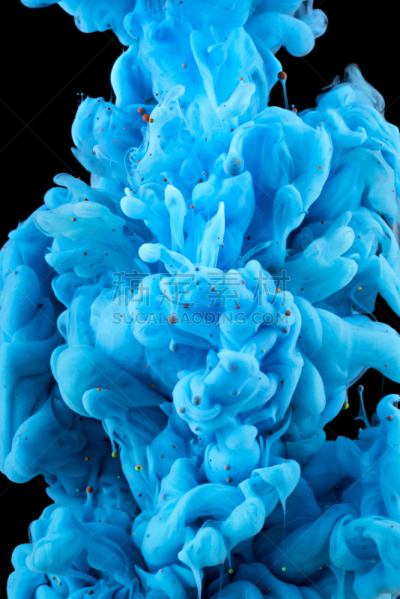 液体,彩色图片,黑色背景,垂直画幅,无人,抽象,墨水,平衡,多色的,摄影