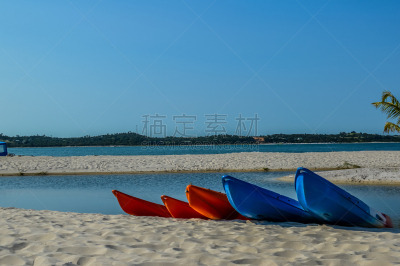 马普托,莫桑比克,海滩,色彩鲜艳,船,摩托艇,黄昏,印度洋,皮船,餐馆