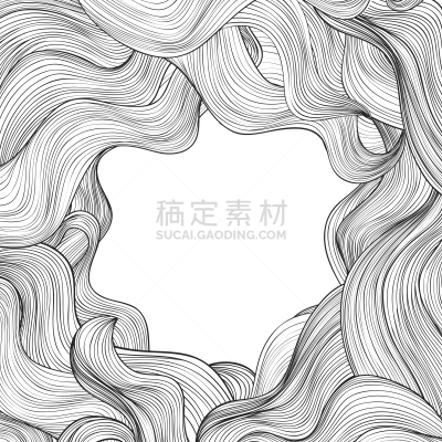 发型屋,边框,轮廓,式样,头发,背景,抽象,花体,长发,羽绒被