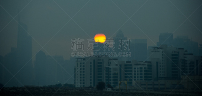国际著名景点,移轴摄影,黄昏,波斯湾,现代,色彩鲜艳,建筑业,著名景点,窗户,2015年