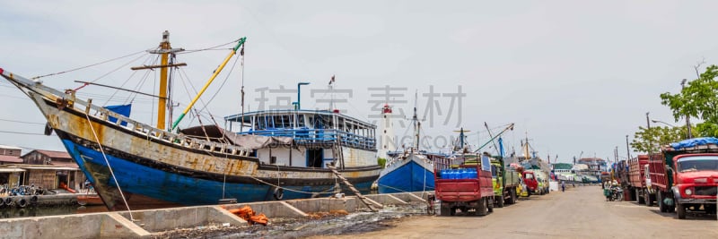 古老的,海港,印度尼西亚,荷兰,水,马来西亚人,旅行者,灯塔楼,滨水,海岸安全人员