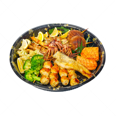 寿司,塑胶,餐盘,快餐店,稻荷寿司,散寿司,inside out寿司卷,太卷,芥末酱,紫菜