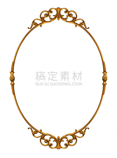 古董,黄金,边框,垂直画幅,留白,椭圆形,art deco风格,古老的,古典式,金属