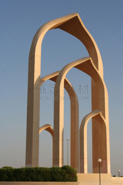 垂直画幅,阿拉伯文,建筑,拱门,大门,高大的,中东人,建筑业,沙特阿拉伯,高处