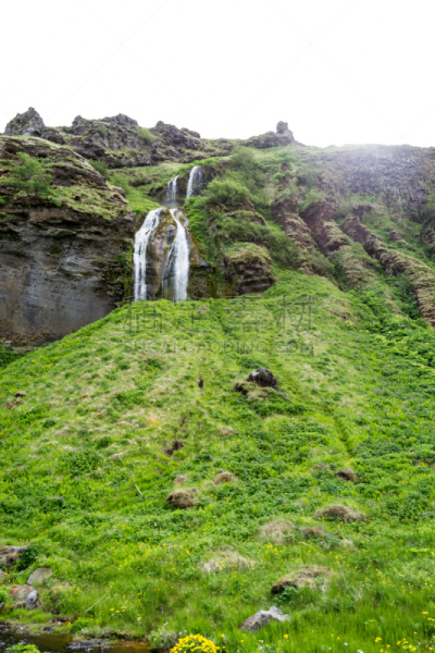 seljalandsfoss waterfall,冰岛国,堰,维京人,冻原,神话,垂直画幅,水,瀑布,大西洋