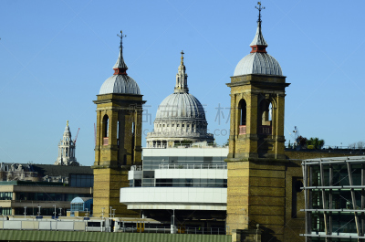 英国,伦敦,坎农街站台,圣保罗大教堂,水平画幅,建筑,无人,英格兰,大教堂,户外