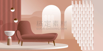 抽象,室内