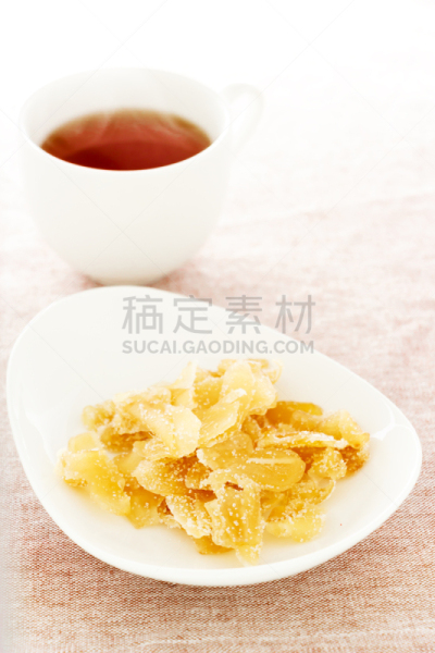 干糖姜,垂直画幅,褐色,茶树,芳香的,干花,干的,生姜,植物,糖果