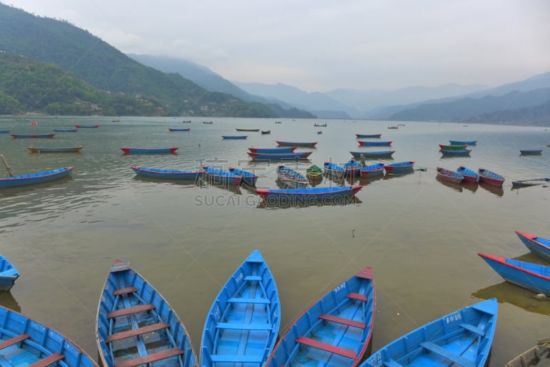 费瓦湖,尼泊尔,旅游目的地,水平画幅,无人,户外,湖,船,2015年,河流