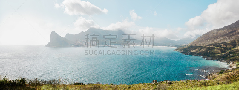 哈特湾,南非,查普曼公路,水,天空,水平画幅,无人,大西洋,开普敦,太平洋海岸