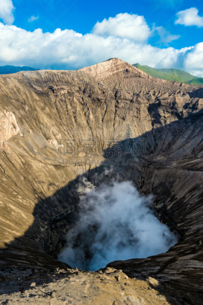 婆罗摩火山,火山,印度尼西亚,火山口,滕格尔火山,bromo-tengger-semeru national park,东爪哇,垂直画幅,无人,夏天