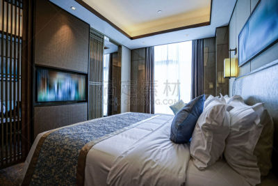 卧室,舒服,室内,高雅,spa美容,床垫,灯,家具,疲劳的,床头柜