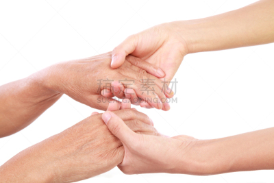 手部按摩,家庭护理,灵性,衰老过程,安全,想法,深情的,女人,慈善救济