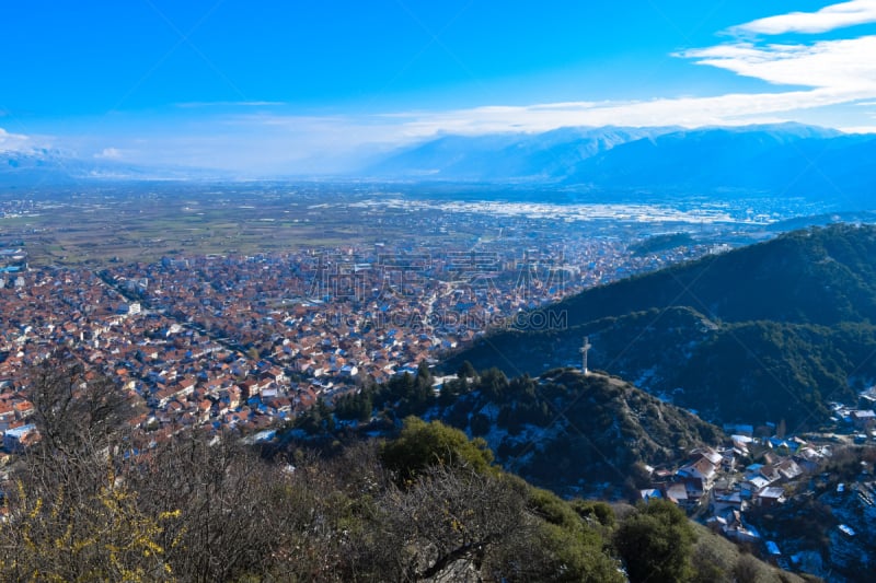 斯特鲁米察,马其顿地区,城镇,视角,alexander the great,北马其顿共和国,自然,天空,水平画幅,地形