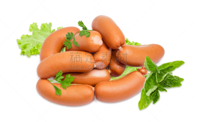 蔬菜,堆,生食,多样,维也纳香肠,芫荽叶,热狗,肉制品,莴苣,香料