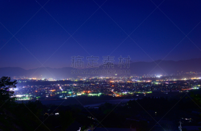颐达,黄昏,城市,长野县,天空,美,里山,水平画幅,透过窗户往外看