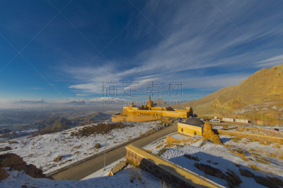 蓝色,东,土耳其,德古巴雅兹特,天空,居住区,白山山脉,背景,宫殿,查济