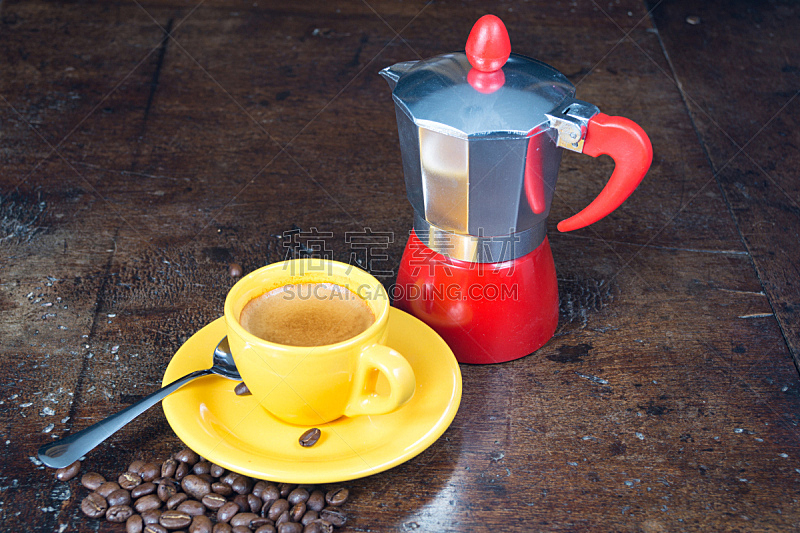 咖啡杯,阿拉比卡咖啡,咖啡,豆,烤咖啡豆,早餐,咖啡馆,桌子,水平画幅,木制